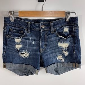 Aeropostale‎ distressed jean shorts Sz 6